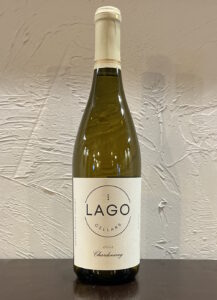 bottle of Lago Cellars Natural Oaked Chardonnay